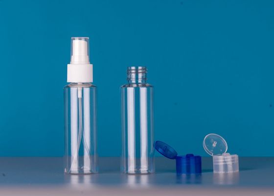 160 ML Clear Plastic Empty Bottles with Flip Top Cap - Refillable Containers, Toiletry Bottles, Cosmetic Bottles