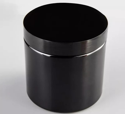 Cremetiegel-Amber Black Pet Plastic Withs 100ml 150ml 200ml weißer schwarzer Deckel