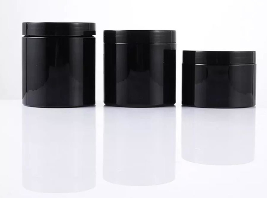Leeres HAUSTIER Plastik-kosmetisches Schwarzes Glas-120ml für das Sahneverpacken