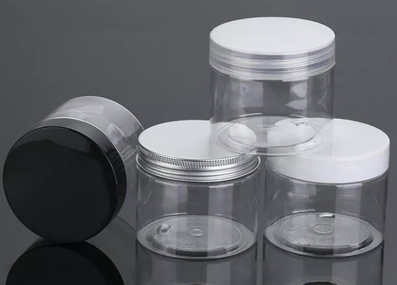 Amber Black Pet Plastic Cream-Glas freien Raumes 250ml 500ml mit Plastikdeckel