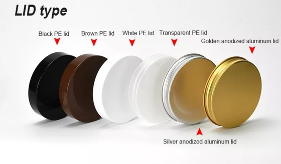 Kosmetisches transparentes HAUSTIER Plastik-Cremetiegel 300g mit schwarzem Deckel